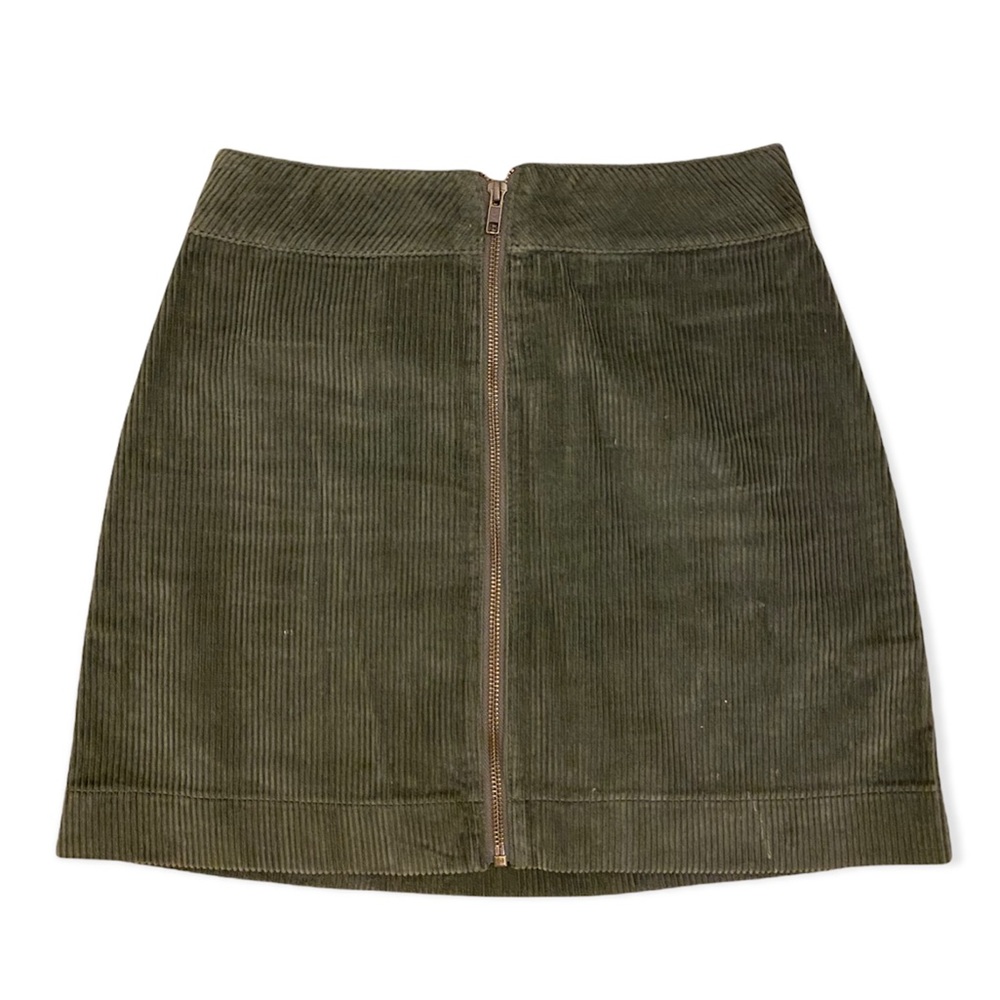 Green Corduroy Skirt